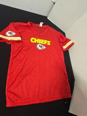 Franklin Kansas City Chiefs Youth Mesh Jersey Shirt Red NFL Size Large (Youth L)